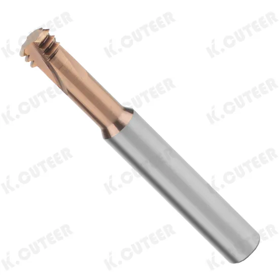 Super Hard Three-Flute Tungsten Steel Thread Milling Cutter Alloy Thread Mill M1/M1.2/M1.4/M1.6/M2/M2.5/M3/M4-M24